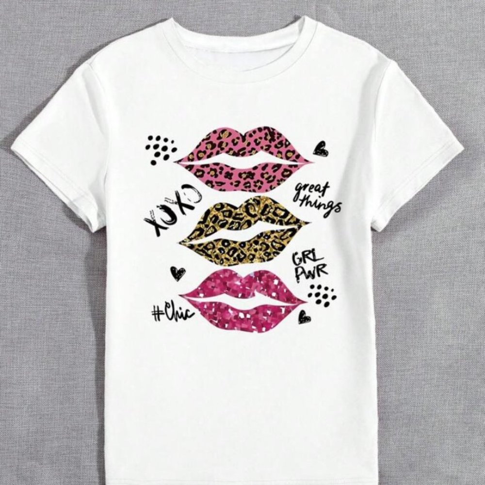 Women's Girl Power Great Things Graphic Tee LG